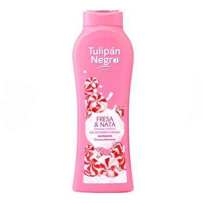 Гель для душу "Полуничний крем"  Tulipan Negro 