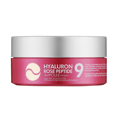 Гідрогелеві патчі з пептидами і болгарською трояндою Medi Peel Hyaluron Rose Peptide 9 Ampoule Eye Patch