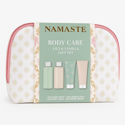 Набір у косметичці Namaste з ароматом лілії та ванілі 