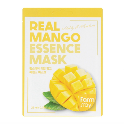 Тканинна маска для обличчя з екстрактом манго FarmStay Real Mango Essence Mask