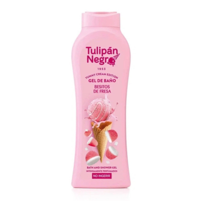 Гель для ванни та душу з ароматом солодкої полуниці  Tulipan Negro 