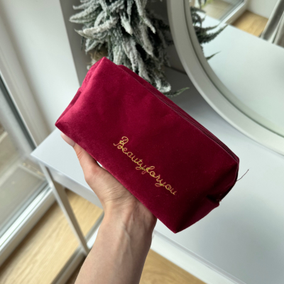 Косметичка прямокутна «Бордо»