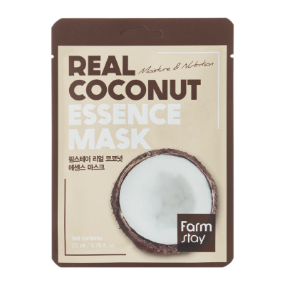 Тканинна маска для обличчя з екстрактом кокоса FarmStay Real Coconut Essence Mask