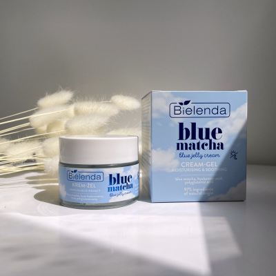 Зволожуючий крем-гель для обличчя «Blue Matcha » Bielenda