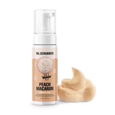 Парфумована пінка для душу з ароматом персикового макарона Peach Macaron Mr.SCRUBBER