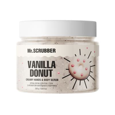Крем-скраб для рук і тіла з ароматом ванільного пончика Vanila Donut Mr.SCRUBBER
