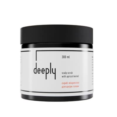Скраб для шкіри голови deeply scalp scrub with apricot kernel