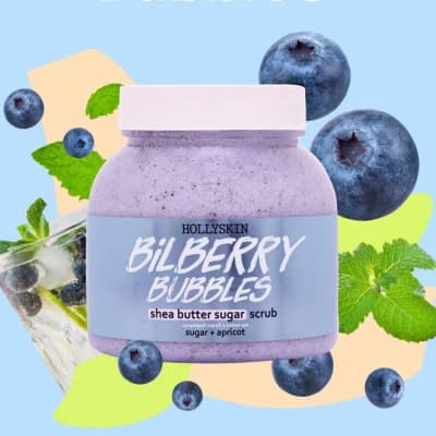 Скраб для тіла HollySkin « Bilberry Bubbles »