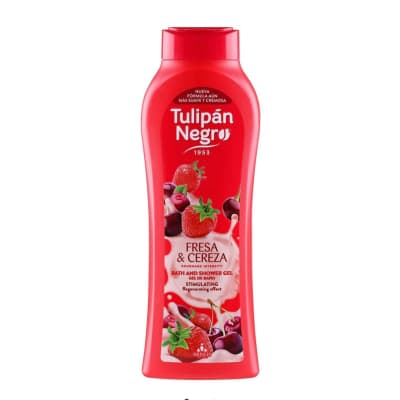 Гель для душу "Полуниця та вишня"  Tulipan Negro