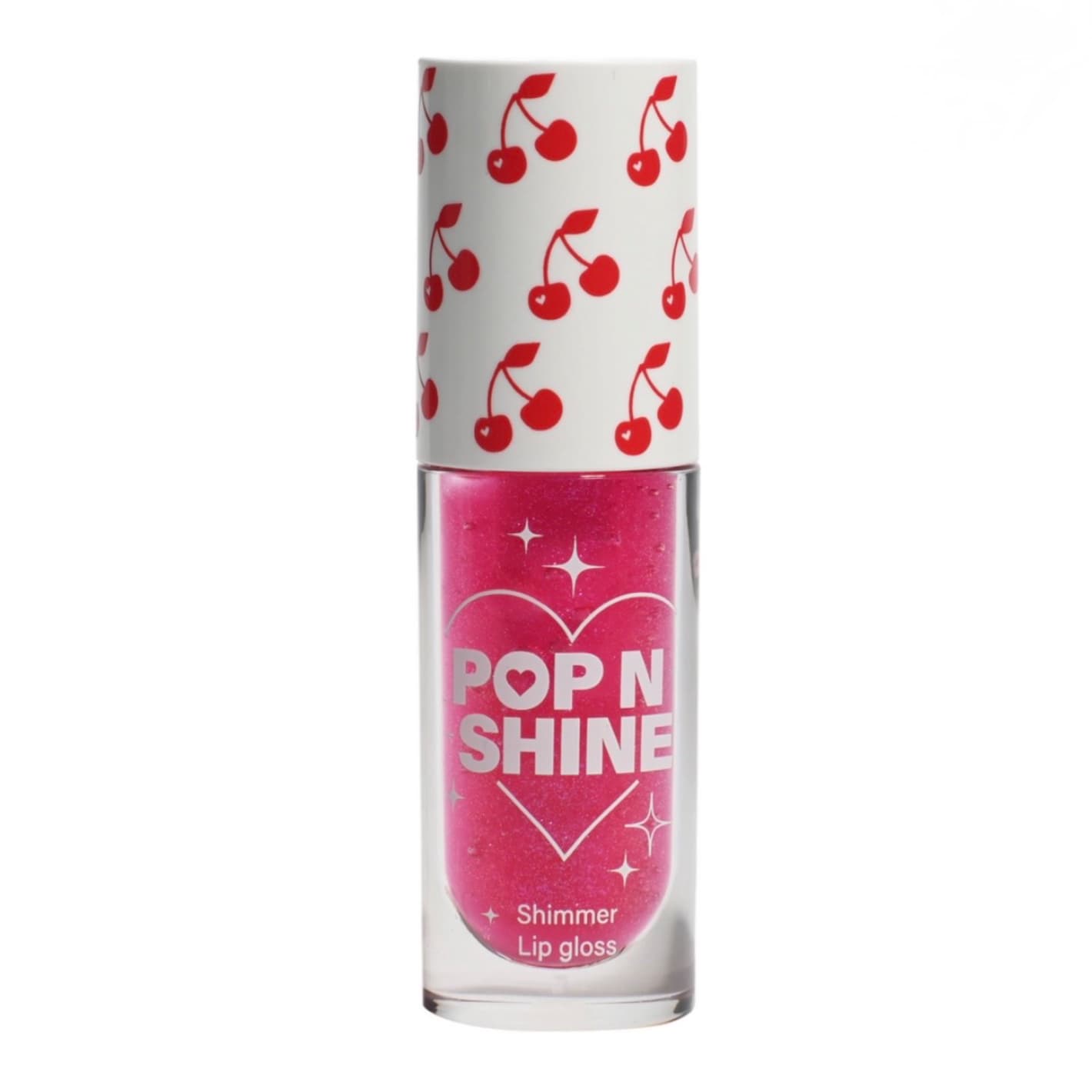 Ультрасяючий блиск для губ з шиммером Pop Gossip Pop n’ Shine Lip Shimmery Gloss - №06 (Popstar Red) — фото 1