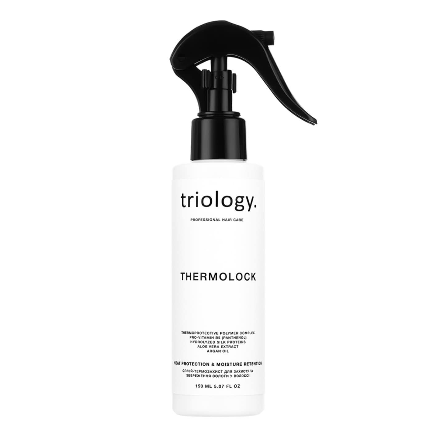 Спрей-термозахист Thermolock Triology для захисту та збереження вологи у волоссі 150 мл — фото 1