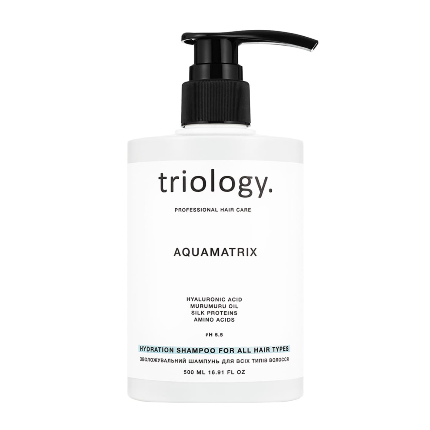 Зволожувальний шампунь для всіх типів волосся Aquamatrix Triology. — фото 1