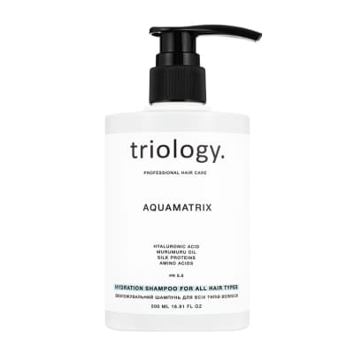 Зволожувальний шампунь для всіх типів волосся Aquamatrix Triology.