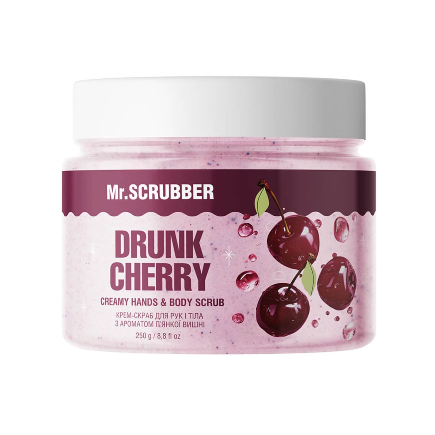 Крем-скраб для рук і тіла з ароматом п’янкої вишні Drunk Cherry Mr.SCRUBBER — фото 1