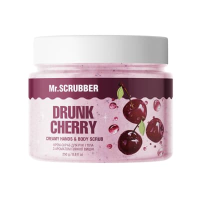 Крем-скраб для рук і тіла з ароматом п’янкої вишні Drunk Cherry Mr.SCRUBBER