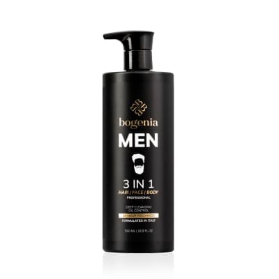 Чоловічий засіб 3в1 для миття волосся, обличчя та тіла Bogenia 500 ml