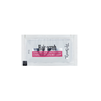 Пробник скрабу для шкіри голови з протеїнами пшениці та мигдалю Top Beauty 8 ml 