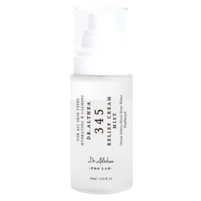 Двофазний крем-міст для відновлення шкіри з рисовою водою DR.ALTHEA 345 RELIEF CREAM MIST 60ML
