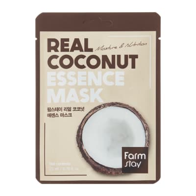 Тканинна маска для обличчя з екстрактом кокоса FarmStay Real Coconut Essence Mask