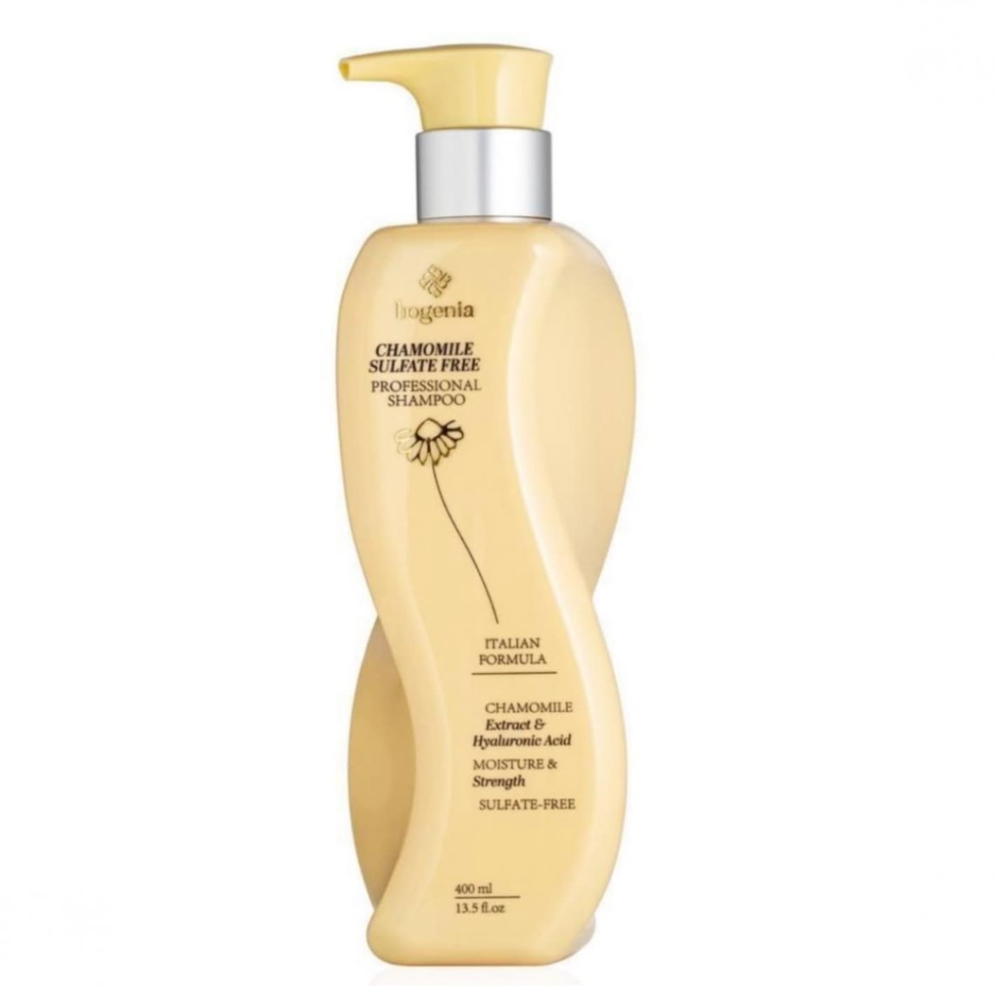 Шампунь для волосся з ромашкою Bogenia Chamomile Sulfate Free Professional Shampoo  400 мл — фото 1
